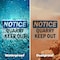 Signmission Quarry Keep Out OSHA Notice Sign, Vinyl Decal, 10in W x 7in L, 2PK OS-2PACK-NS-D-710-L-17943 - alternate 2